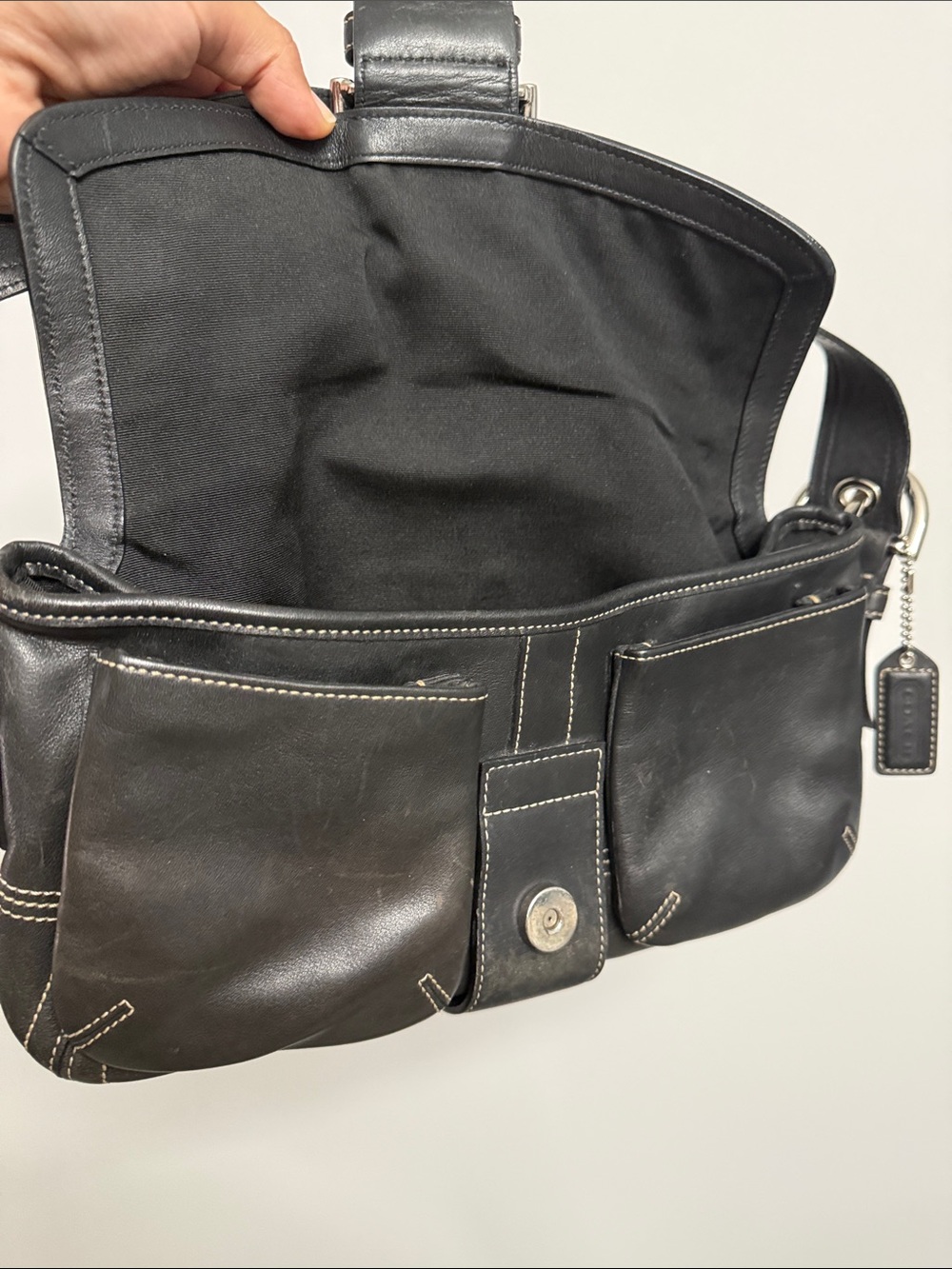 Coach 9434 Vintage SoHo Black Leather Shoulder Bag - Picture 5 of 6